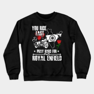 Royal Enfield Motorbike Design Crewneck Sweatshirt